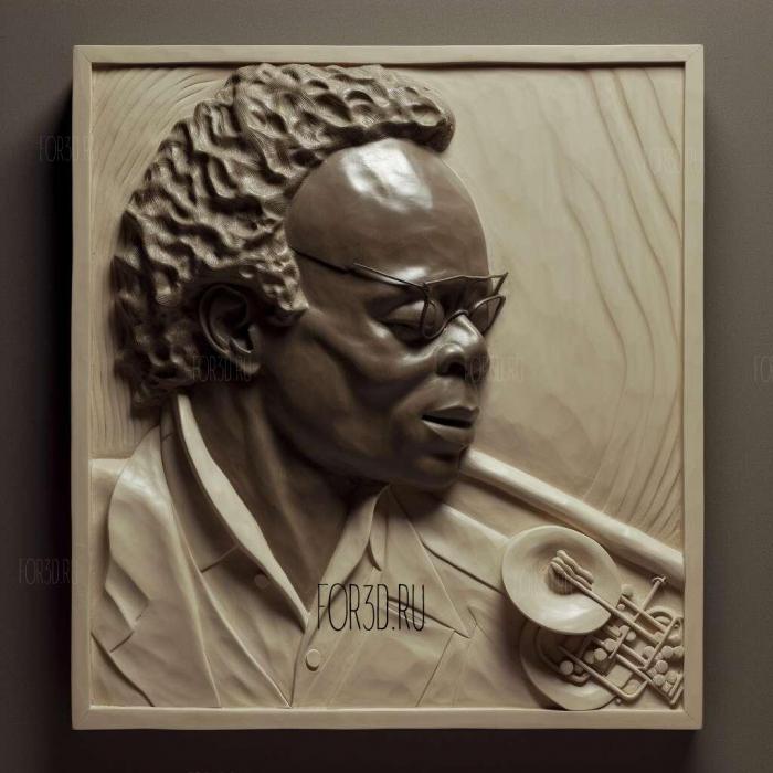 miles davis 2 stl model for CNC